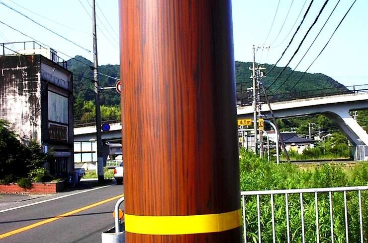 道路標識柱（熊野古道入口 国道42号線）