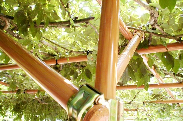 木目を粉体塗装で実現しております